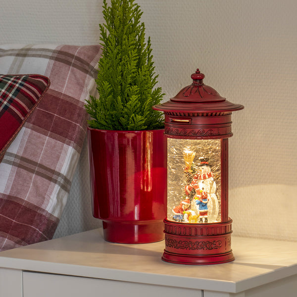 Snowman Mail Box Magical Christmas Water Spinner