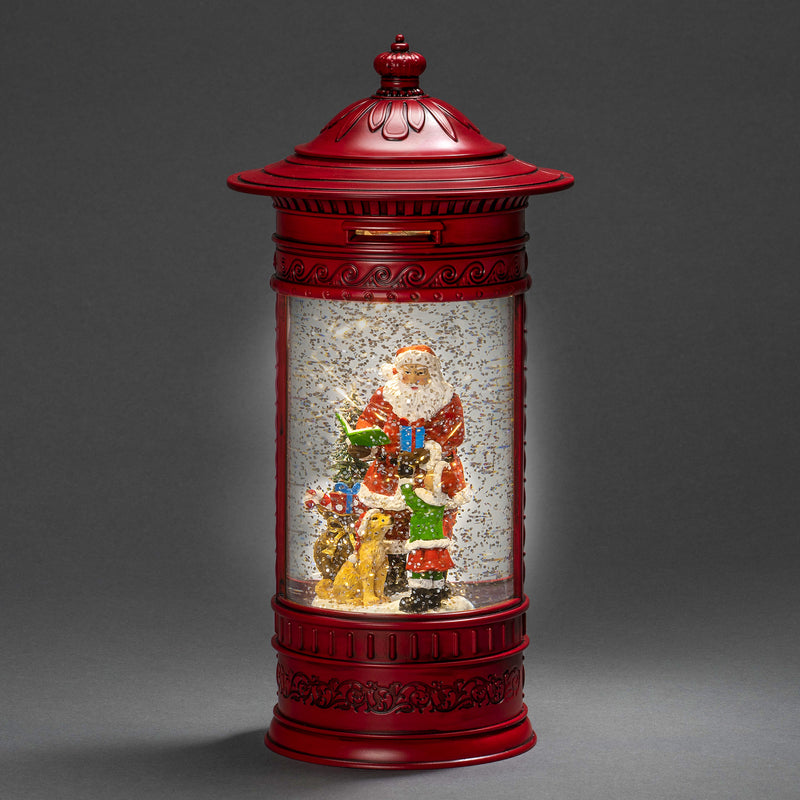 Santa Mail Box Magical Christmas Water Spinner