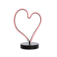 LED Neon Heart Light Battery Powered