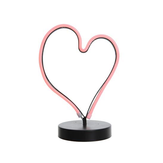 LED Neon Heart Light Battery Powered