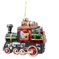 Luxury Glass Train with Santa Tree Decoration