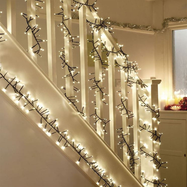 2000 Warm White Multi Action LED Cluster Timer Lights