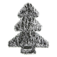Black and White Jumbo Foil Covered Christmas Tree