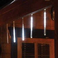 Pack of 15 70cm White LED Snowing Shower Christmas Lights