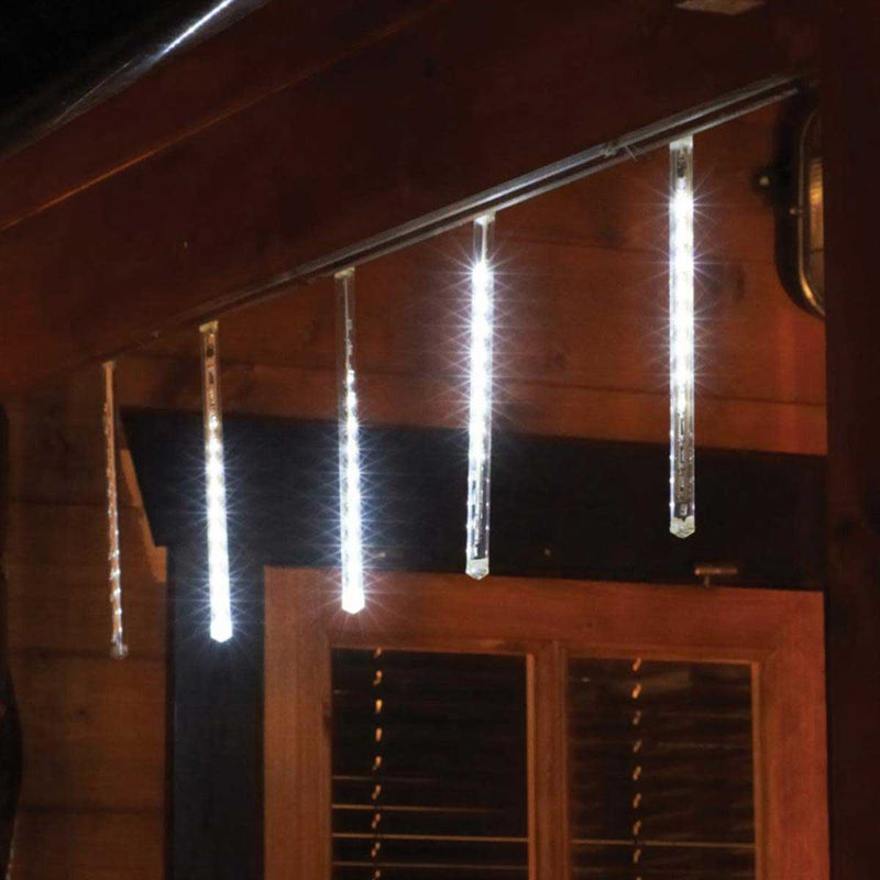 Pack of 15 70cm White LED Snowing Shower Christmas Lights