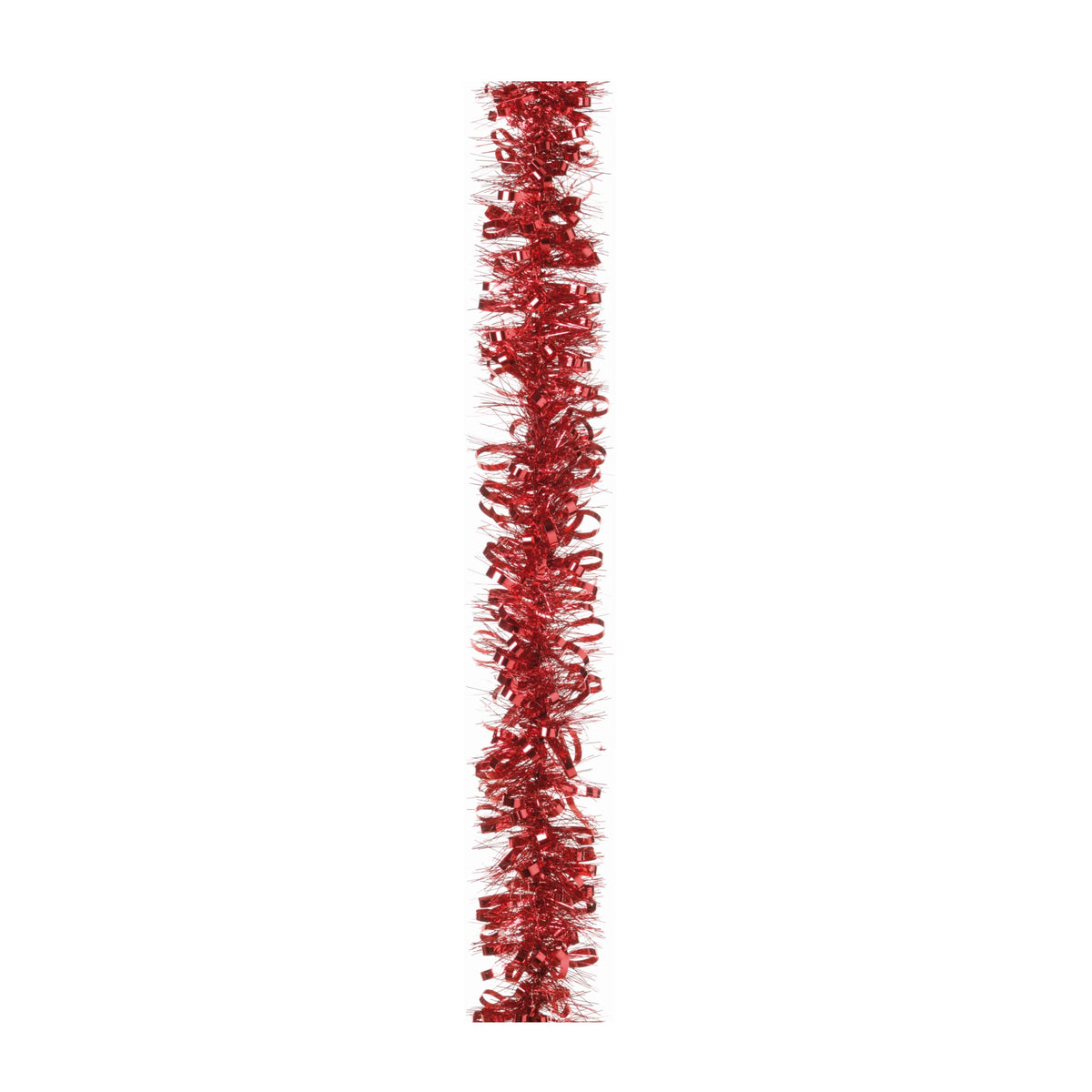2m Red Bubble Loop Tinsel Garland