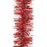 2m Red Bubble Loop Tinsel Garland