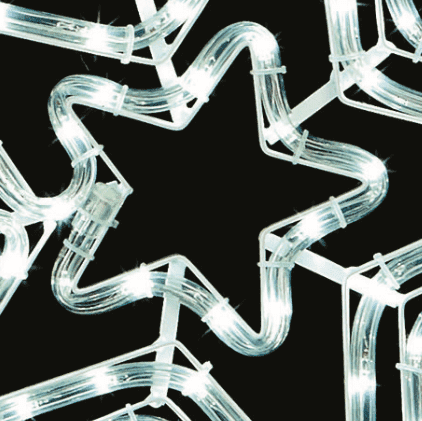 116cm LED Shooting Star Silhouette with Twinkle Rope Light