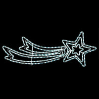116cm LED Shooting Star Silhouette with Twinkle Rope Light