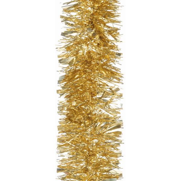 2m Luxury Chunky Cut Gold Christmas Tree Tinsel ~ 15cm