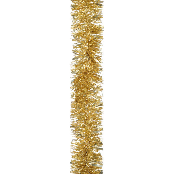 2m Luxury Chunky Cut Gold Christmas Tree Tinsel ~ 15cm