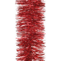 2 Metre Luxury Chunky Cut Red Tinsel ~ 15cm - 2