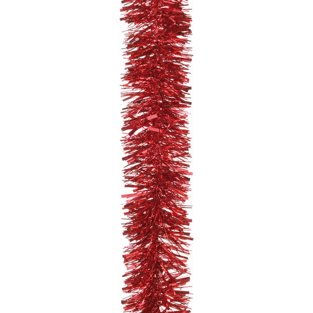 2 Metre Luxury Chunky Cut Red Tinsel