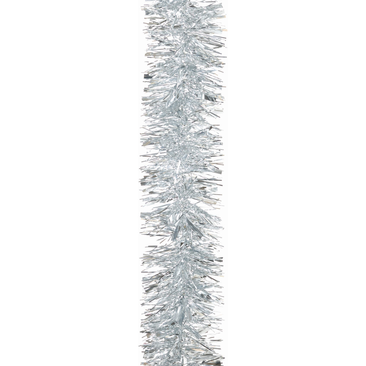 2m Silver Luxury Chunky Cut Christmas Tree Tinsel