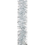 2m Silver Luxury Chunky Cut Christmas Tree Tinsel