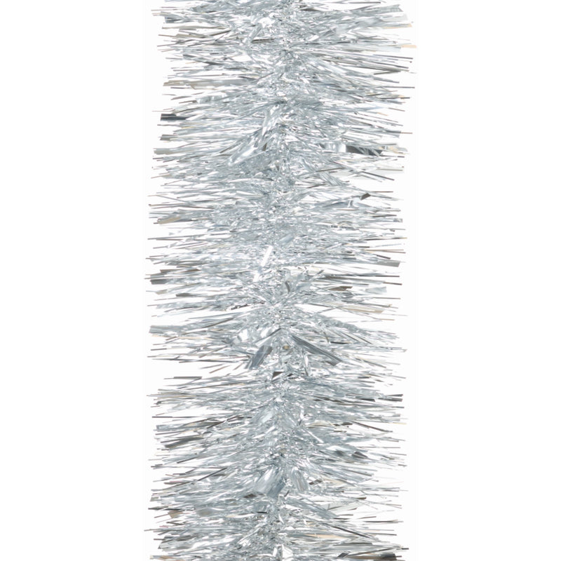 2m Silver Luxury Chunky Cut Christmas Tree Tinsel