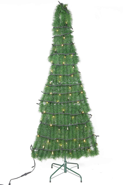 6ft Flat Green Christmas Tree for Commercial Display