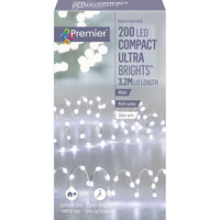 200 LED White Compact Multi Action Ultrabright Battery Lights