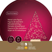 LED Lit Metal Christmas Tree Frame