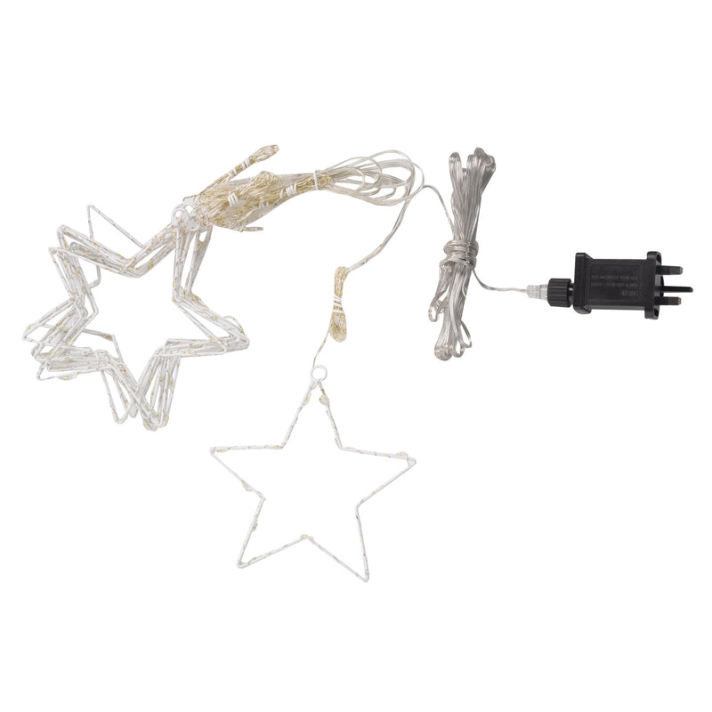 1.2m x 1.2m Multi Coloured Star Hanging Curtain Light with 339 LEDs