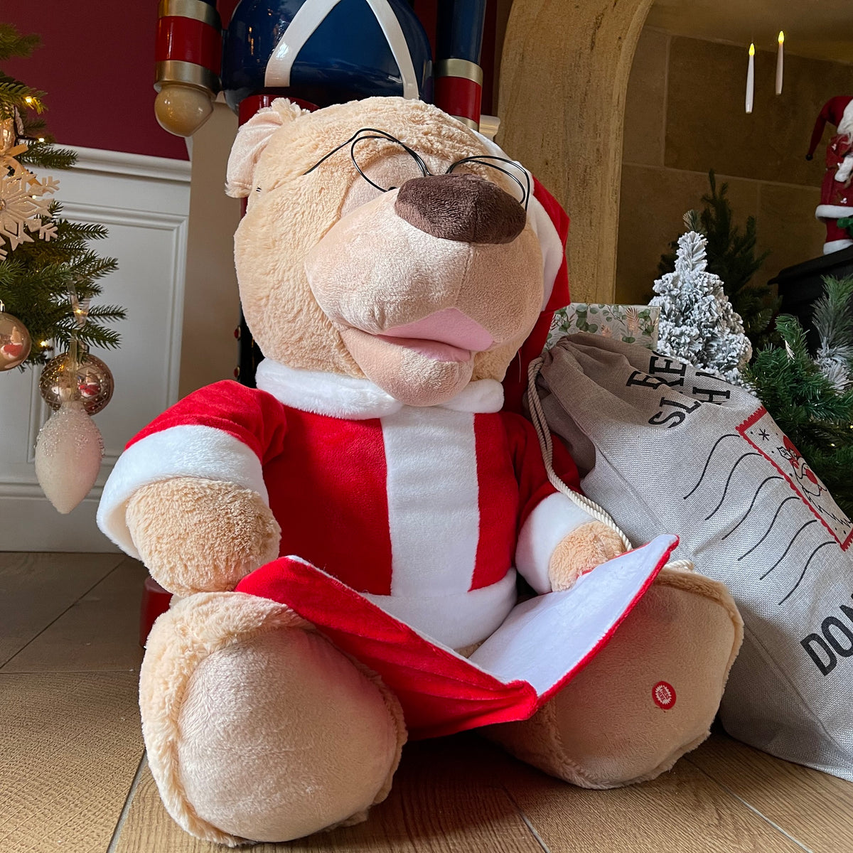 70cm Giant Animated Story Telling Teddy Bear ~ The Night Before Christmas