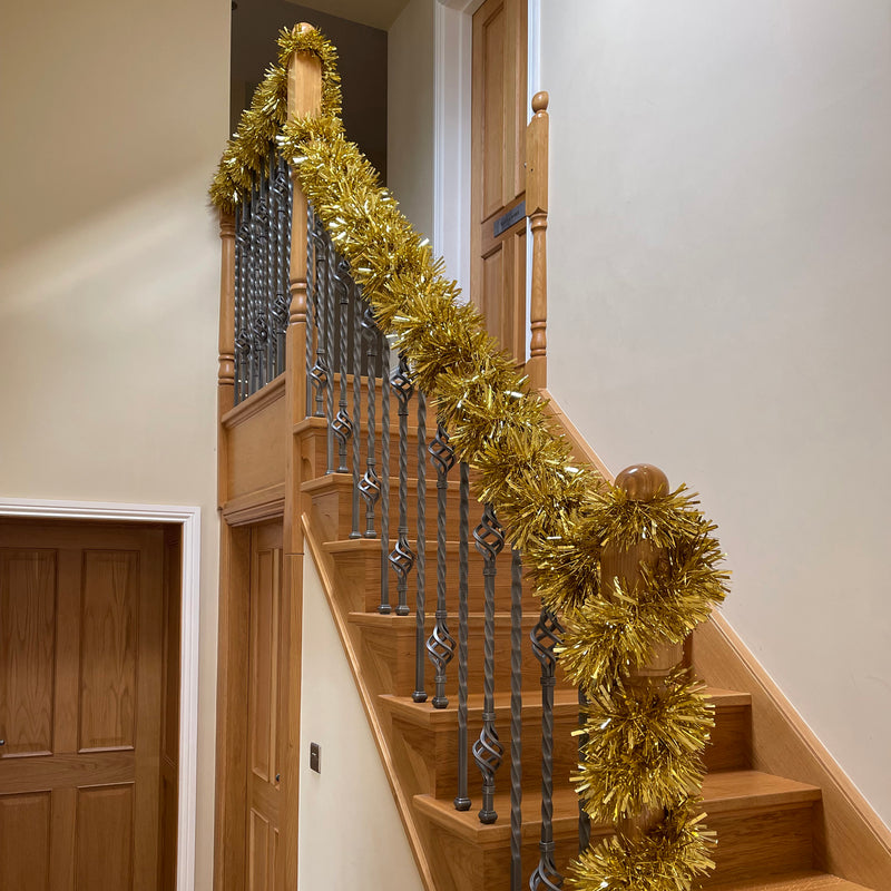 10m Chunky Gold Christmas Garland