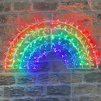 1.2m Rainbow Sparkle Outdoor Christmas Light with 576 LEDs