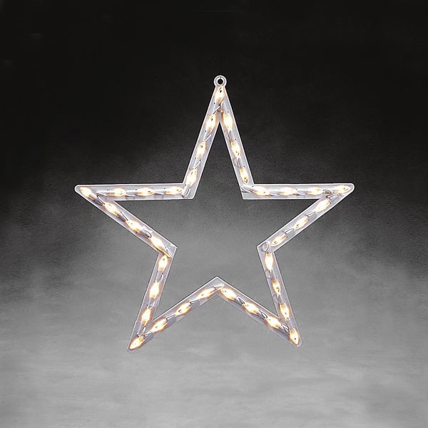 Star Window Silhouette Light with 35 Warm White LED's