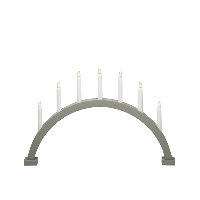 Large Grey Archway Christmas Candle Bridge