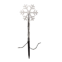Set of 8 Festive Snowflake Christmas Pathfinder Stake Lights - 3