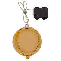 Hanging Gold Meteor Shower Digital LED Lit Bauble