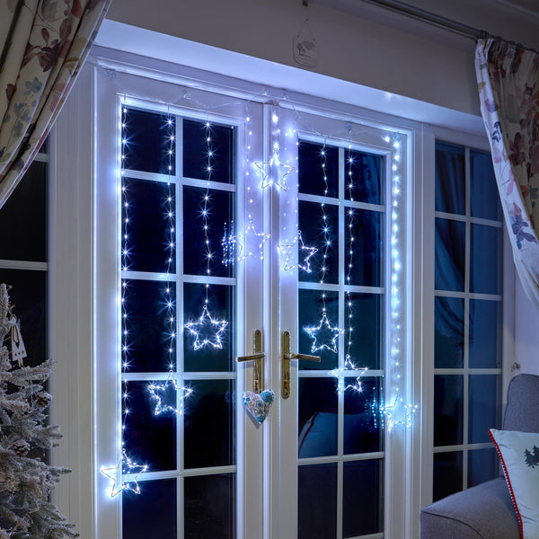 1.2m x 1.2m Curtain Star Window Light with 339 Cool White LEDs