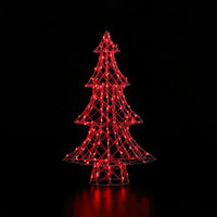 1m White Rattan Dickensian Tree with 150 Colour Changing LEDs