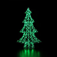1m White Rattan Dickensian Tree with 150 Colour Changing LEDs