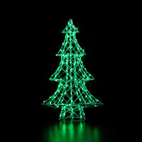 1m White Rattan Dickensian Tree with 150 Colour Changing LEDs