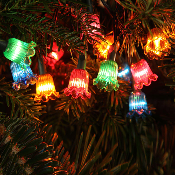 80 LED Canterbury Bell Multi Coloured Retro Fairy Lights 1