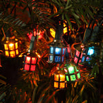 80 LED Victorian Lantern Multi Coloured Retro Fairy Christmas Lights