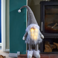 90cm Giant Bobbly Glo-Bert Standing Christmas Gonk in Grey