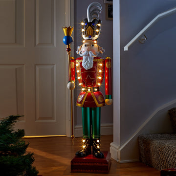 4ft Traditional In Lit Christmas Nutcracker Guard