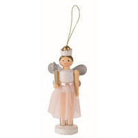 Pink and White Fairy Cracker Pendent Tree Decoration