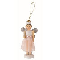 Pink and White Fairy Cracker Pendent Tree Decoration