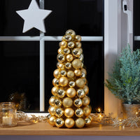 40cm Festive Bauble-Esque Tree in Gold