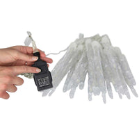 24 Chaser Icicle Lights with 72 White LED Lights