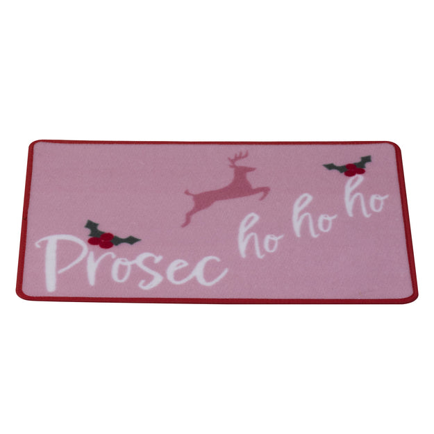 Festive Prosec Ho Ho Ho Door Mat