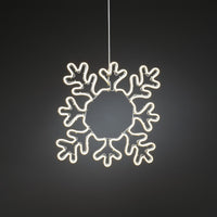 Snowflake Warm White Ropelight Silhouette