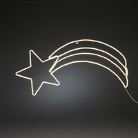 Shooting Star Warm White Ropelight Silhouette