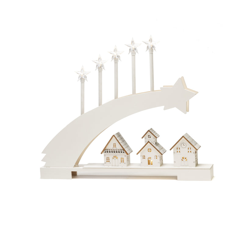 Christmas Shooting Star Wooden Silhouette Light