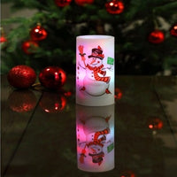 Snowman LED Candle Ceiling Projector