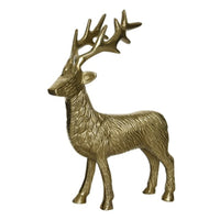 25cm Gold Standing Reindeer