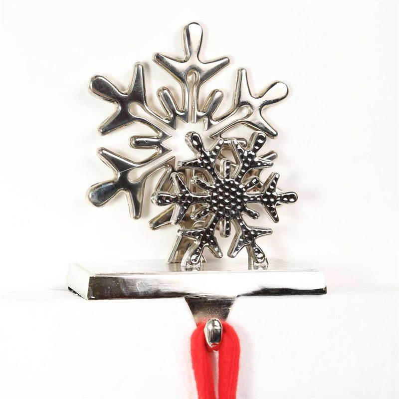 Metal Snowflake Christmas Stocking Hanger